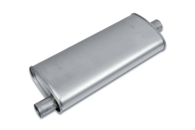Eco Plus - Eco Plus - EP3038 4.5" x 9.75" Oval Body Muffler - 2.25" Offset In / 2.25" Center Out - Image 1