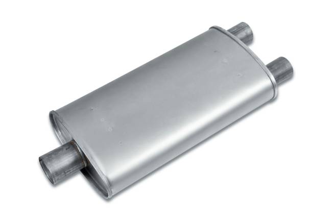 Eco Plus - Eco Plus - EP3039 4.5" x 9.75" Oval Body Muffler - 2.5" Center In / 2" Dual  Out - Image 1