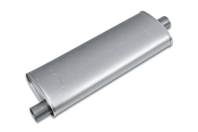 Eco Plus - Eco Plus - EP3197 4.5" x 9.75" Oval  Body Muffler - 2.5" Offset In / 2.5" Center Out - Image 1