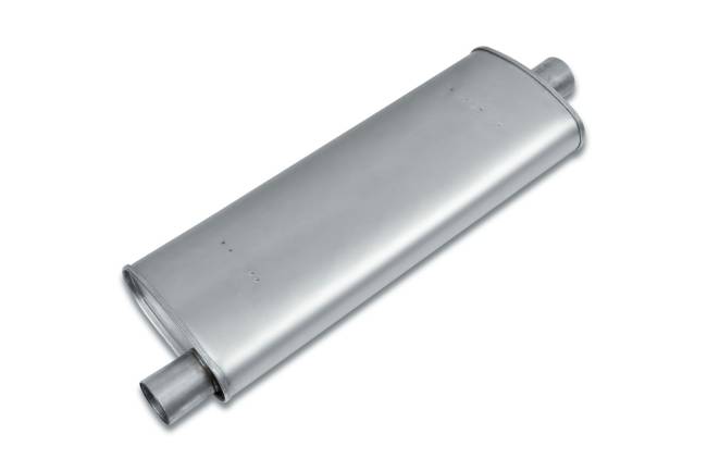 Eco Plus - Eco Plus - EP3257 4.5" x 9.75" Oval Body Muffler - 2.25" Center In / 2" Offset Out - Image 1