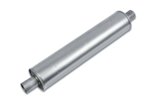 Eco Plus - Eco Plus - EP5004 4.87" Round Body Muffler - 2" Center In / 2" Center Out - Image 1