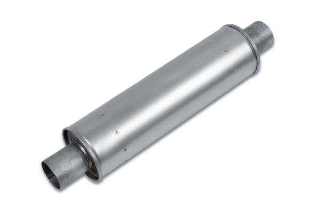 Eco Plus - Eco Plus - EP5007 4.87" Round Body Muffler - 2.5" Center In / 2.5" Center Out - Image 1