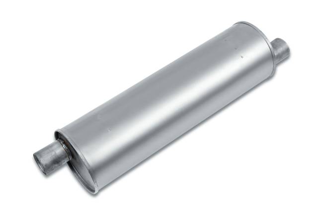 Eco Plus - Eco Plus - EP7002 7" Round Body Muffler - 2.25" Offset  In / 2.25" Offset  Out - Image 1