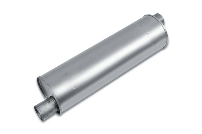 Eco Plus - Eco Plus - EP7004 7" Round Body Muffler - 2.5" Offset  In / 2.5" Offset  Out - Image 1