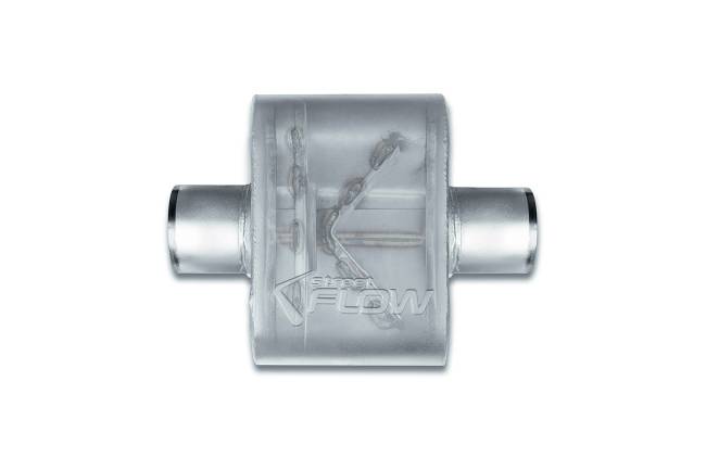 Street Flow - Street Flow - SF430109 1 Chamber 4"x9.5" Oval Body Muffler - 3.0" Center In / 3.0" Center Out - Image 2