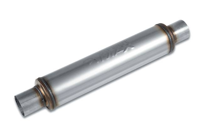 Street Max - Street Max - SM10426 4" Round Body Muffler  - 2.5" Center In  / 2.5" Center Out - Image 1
