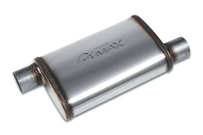 Street Max - Street Max - SM11236 4"x9" Oval Body Muffler  - 2.5" Offset In  / 2.5" Offset Out - Image 1