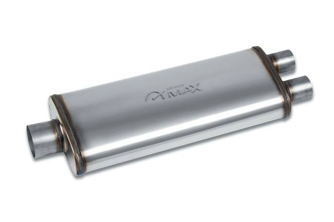 Street Max - Street Max - SM11585 4"x9" Oval Body Muffler  - 3" Center In  / 2.25" Dual Out - Image 1