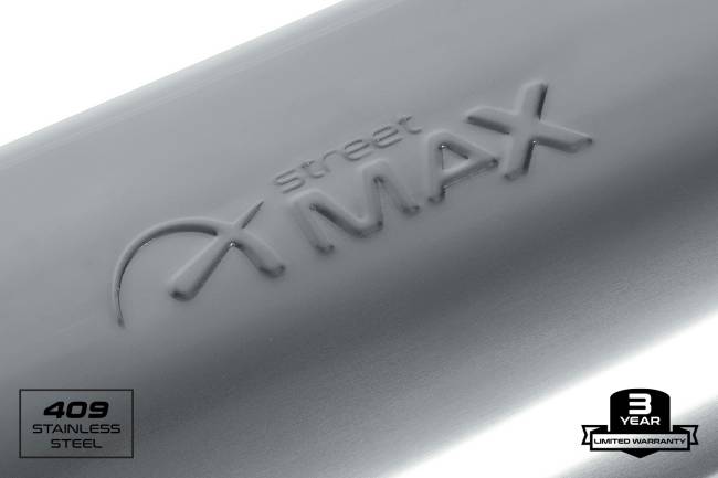 Street Max - Street Max - SM12267 Transverse Oval Body Exhaust Muffler  - 3" Offset In  / 2.5" Dual Out - Image 2