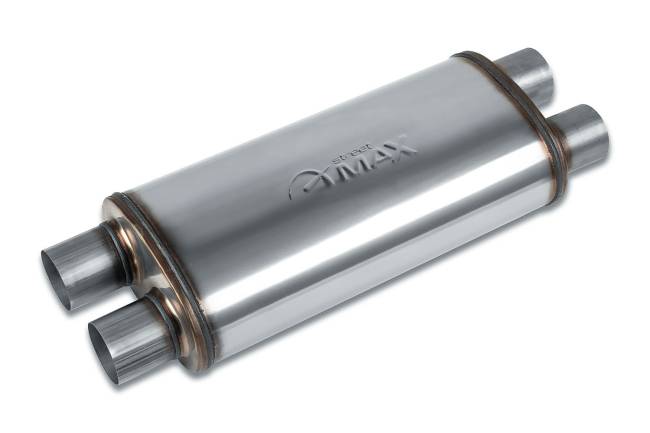 Street Max - Street Max - SM12468 5"x8" Oval Body Muffler  - 2.5" Dual In  / 2.5" Dual Out - Image 1
