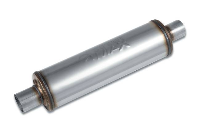 Street Max - Street Max - SM12645 6" Round Body Muffler  - 2.25" Center In  / 2.25" Center Out - Image 1