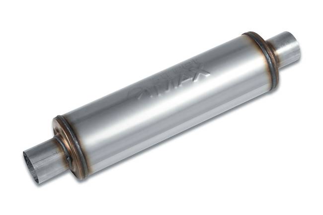 Street Max - Street Max - SM12646 6" Round Body Muffler  - 2.5" Center In  / 2.5" Center Out - Image 1
