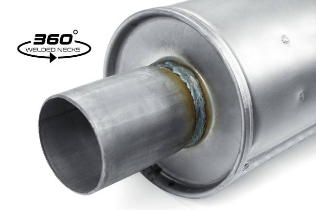 Eco Plus - Eco Plus - EP3018 6" Round Body Muffler - 1.5" Offset In / 1.5" Offset Out - Image 3