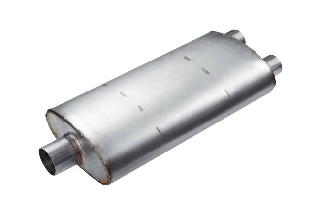 Premium Duty - Premium Duty - PD204 4.75" x 10.75" Oval Body Muffler - 3" Center  In 2.5" Dual Out - Image 1