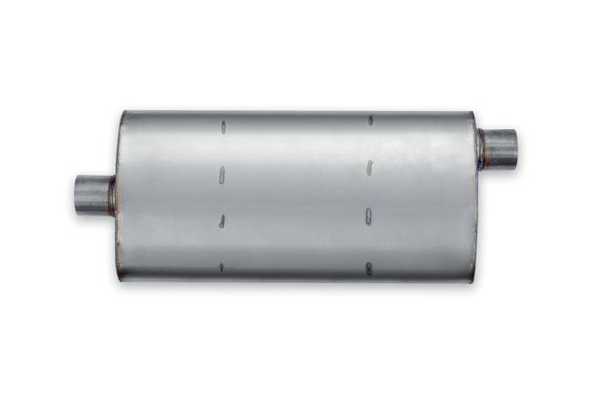 Premium Duty - Premium Duty - PD113 4.75" x 10.75" Oval Body Muffler - 2.5" Offset In 2.5" Center Out - Image 2