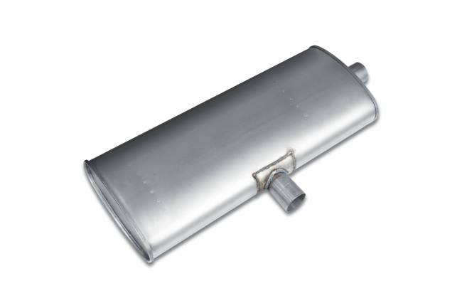 Eco Plus - Eco Plus - EP3096 5" x 11" Oval Body T-Style Muffler - 2.25" Side Body Inlet  In / 2.25"  Center Out - Image 1