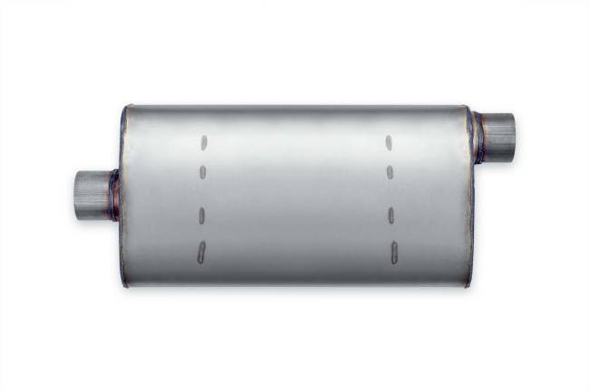 Premium Duty - Premium Duty - PD225 4.25" x 9.75" Oval Body Muffler - 2.5" Offset In 2.5" Center Out - Image 2