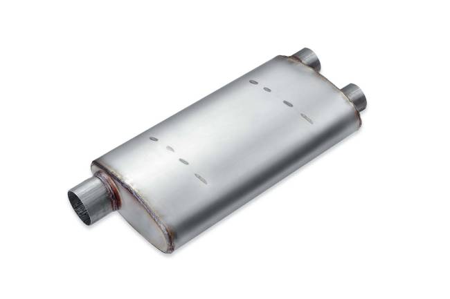 Premium Duty - Premium Duty - PD229 4.25" x 9.75" Oval Body Muffler - 3"  Offset In 3"  Dual Out - Image 1