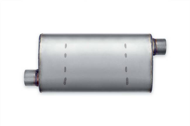 Premium Duty - Premium Duty - PD240 4.25" x 9.75" Oval Body Muffler - 2.5" Offset In 2.5" Offset Out - Image 2