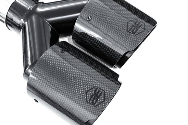 AERO Exhaust - AERO Exhaust - 10114 Carbon Fiber Dual Exhaust Tip - 4.0" Angle Cut Outlet / 2.5" Inlet / 10.0" Length - Passenger Side - Image 3