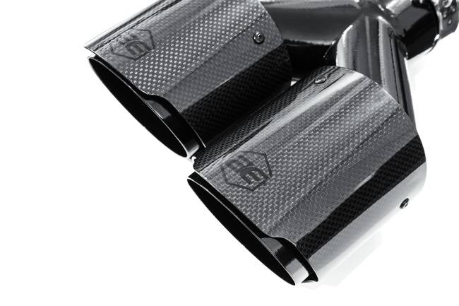 AERO Exhaust - AERO Exhaust - 10116 Carbon Fiber Dual Exhaust Tips - 4" Dual Outlet 10" Overall Length Angle Cut Outlet - Driver & Passenger Side Pair - Image 3