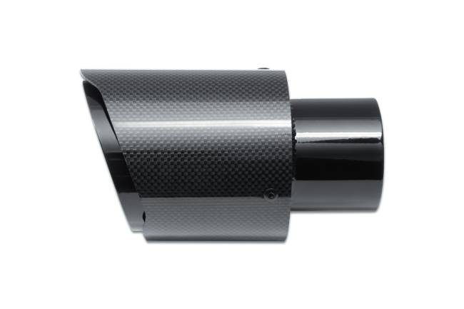Street Style - Street Style - SS4025115CF Carbon Fiber Exhaust Tip - 4.0" Angle Cut Outlet / 2.5" Inlet / 6.5" Length - Image 2