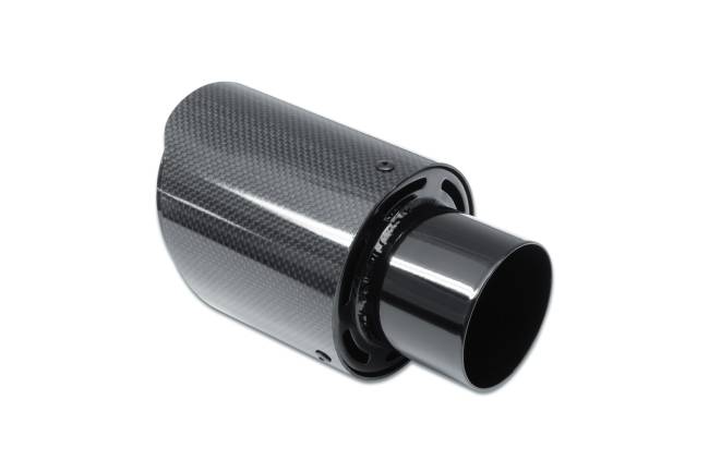 Street Style - Street Style - SS4025115CF Carbon Fiber Exhaust Tip - 4.0" Angle Cut Outlet / 2.5" Inlet / 6.5" Length - Image 3
