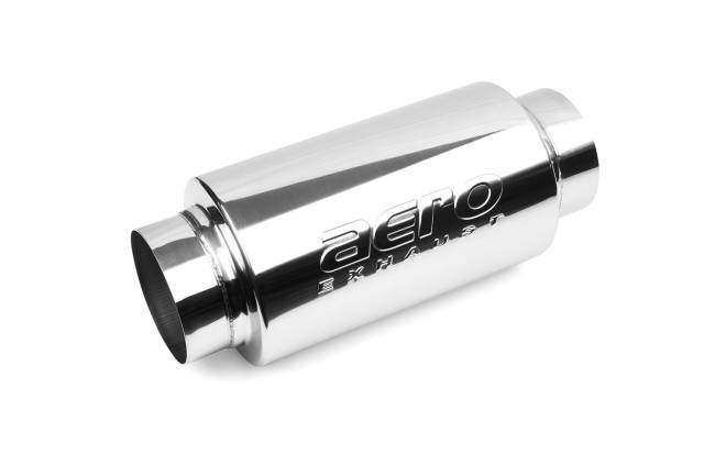 AERO Exhaust - AERO Exhaust - AR40 Stainless Steel Resonator - 4.0" Center In / 4.0" Center Out - Image 2