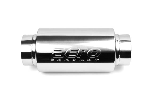 AERO Exhaust - AERO Exhaust - AR40 Stainless Steel Resonator - 4.0" Center In / 4.0" Center Out - Image 1