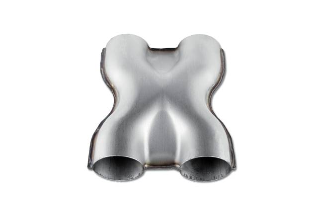 Street Armor - Street Armor - SA169 Stainless Steel Bare X-Pipe - 2.25" In / 2.25" Out - Image 2