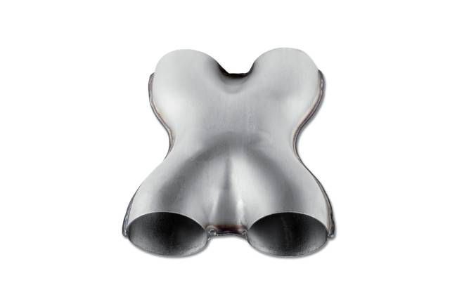 Street Armor - Street Armor - SA169A Stainless Steel Bare X-Pipe - 2.5" In / 2.5" Out - Image 2