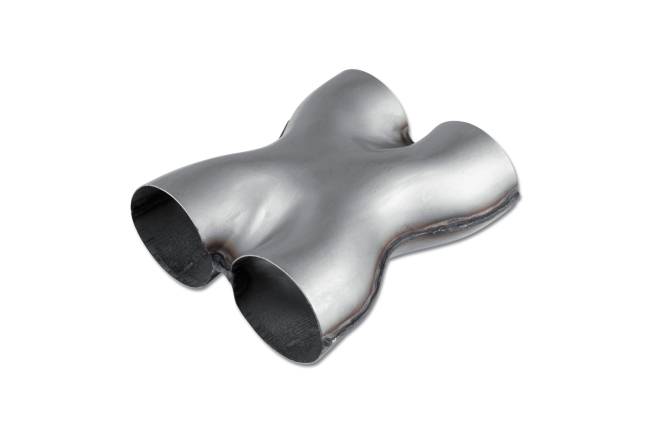 Street Armor - Street Armor - SA169B Stainless Steel Bare X-Pipe - 3.0" In / 3.0" Out - Image 1