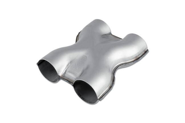 Street Armor - Street Armor - SA168 Aluminized Steel Bare X-Pipe - 2.25" In / 2.25" Out - Image 1