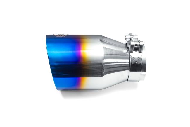 AERO Exhaust - AERO Exhaust - 10119 Blue Flame Double Wall Exhaust Tip - 4.0" Angle Cut Outlet / 2.5" Inlet / 7.0" Length - Image 2