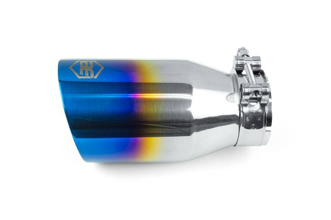 AERO Exhaust - AERO Exhaust - 10120 Blue Flame Double Wall Exhaust Tip - 3.5" Angle Cut Outlet / 2.25" Inlet / 7.0" Length - Image 2