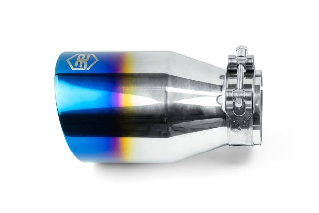 AERO Exhaust - AERO Exhaust - 10121 Blue Flame Double Wall Exhaust Tip - 4.0" Angle Cut Outlet / 2.25" Inlet / 7.0" Length - Image 2