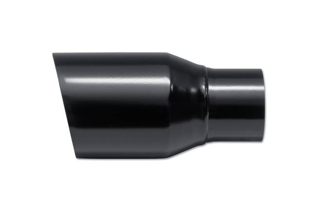 Street Style - Street Style - SS2253570BLK Black Powder Coat Double Wall Exhaust Tip - 3.5" Angle Cut Outlet / 2.25" Inlet / 7.0" Length - Image 2