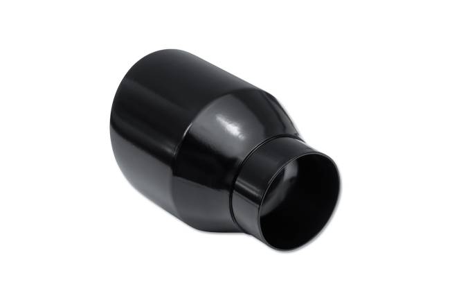 Street Style - Street Style - SS254060BLK Black Powder Coat Double Wall Exhaust Tip - 4.0" Angle Cut Outlet / 2.5" Inlet / 6.0" Length - Image 3