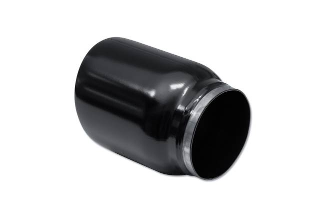 Street Style - Street Style - SS3040525BLK Black Powder Coat Double Wall Exhaust Tip - 4.0" Angle Cut Outlet / 3.0" Inlet / 5.25" Length - Image 3