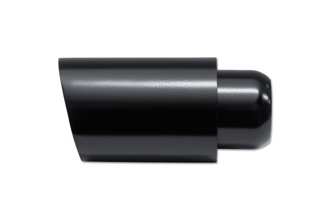 Street Style - Street Style - SS013CBLK Black Powder Coat Double Wall Exhaust Tip - 4.0" Angle Cut Outlet / 2.25" Inlet / 8.0" Length - Image 2