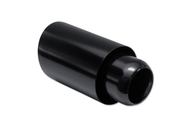Street Style - Street Style - SS013CBLK Black Powder Coat Double Wall Exhaust Tip - 4.0" Angle Cut Outlet / 2.25" Inlet / 8.0" Length - Image 3