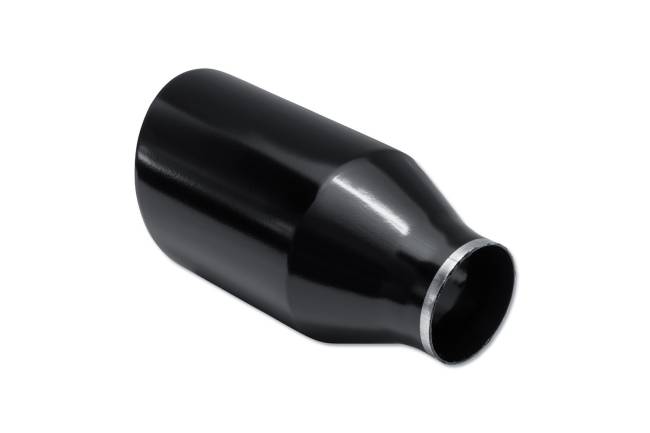 Street Style - Street Style - SS254590BLK Black Powder Coat Double Wall Exhaust Tip - 4.5" Angle Cut Outlet / 2.5" Inlet / 9.0" Length - Image 3