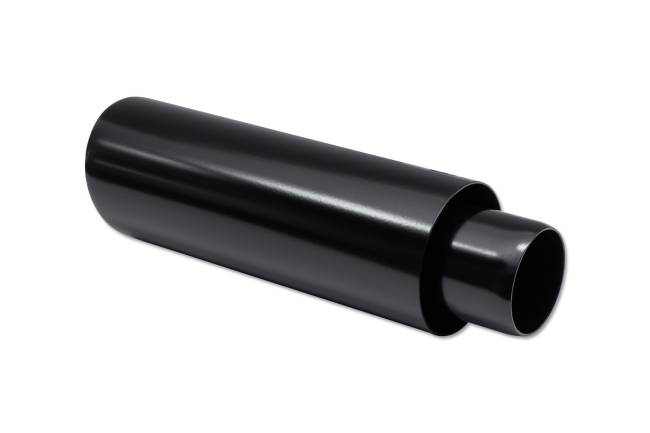 Street Style - Street Style - SS013B12BLK Black Powder Coat Double Wall Exhaust Tip - 3.5" Angle Cut Outlet / 2.25" Inlet / 12.0" Length - Image 3