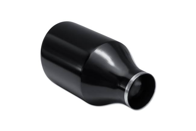 Street Style - Street Style - SS255090BLK Black Powder Coat Double Wall Exhaust Tip - 5.0" Angle Cut Outlet / 2.5" Inlet / 9.0" Length - Image 3