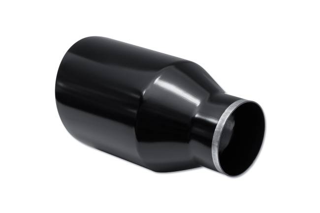 Street Style - Street Style - SS305090BLK Black Powder Coat Double Wall Exhaust Tip - 5.0" Angle Cut Outlet / 3.0" Inlet / 9.0" Length - Image 3