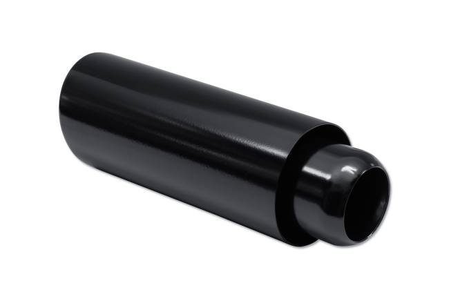 Street Style - Street Style - SS013C12BLK Black Powder Coat Double Wall Exhaust Tip - 4.0" Angle Cut Outlet / 2.25" Inlet / 12.0" Length - Image 3