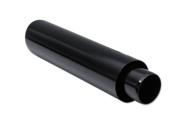 Street Style - Street Style - SS013B16BLK Black Powder Coat Double Wall Exhaust Tip - 3.5" Angle Cut Outlet / 2.25" Inlet / 16.0" Length - Image 3