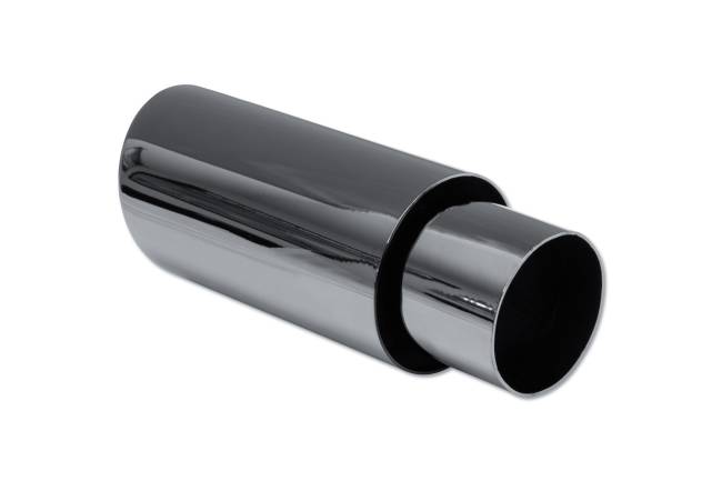 Street Style - Street Style - SS013ABCH Black Chrome Double Wall Exhaust Tip - 3.0" Angle Cut Outlet / 2.25" Inlet / 8.0" Length - Image 3