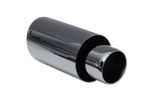 Street Style - Street Style - SS013BBCH Black Chrome Double Wall Exhaust Tip - 3.5" Angle Cut Outlet / 2.25" Inlet / 8.0" Length - Image 3