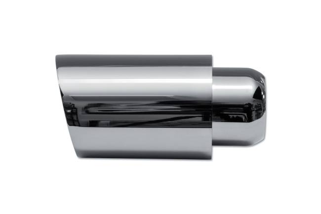 Street Style - Street Style - SS013CBCH Black Chrome Double Wall Exhaust Tip - 4.0" Angle Cut Outlet / 2.25" Inlet / 8.0" Length - Image 2